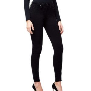 Good American Good Legs Skinny Sculping Super Stretch Denim Jean Black NWT